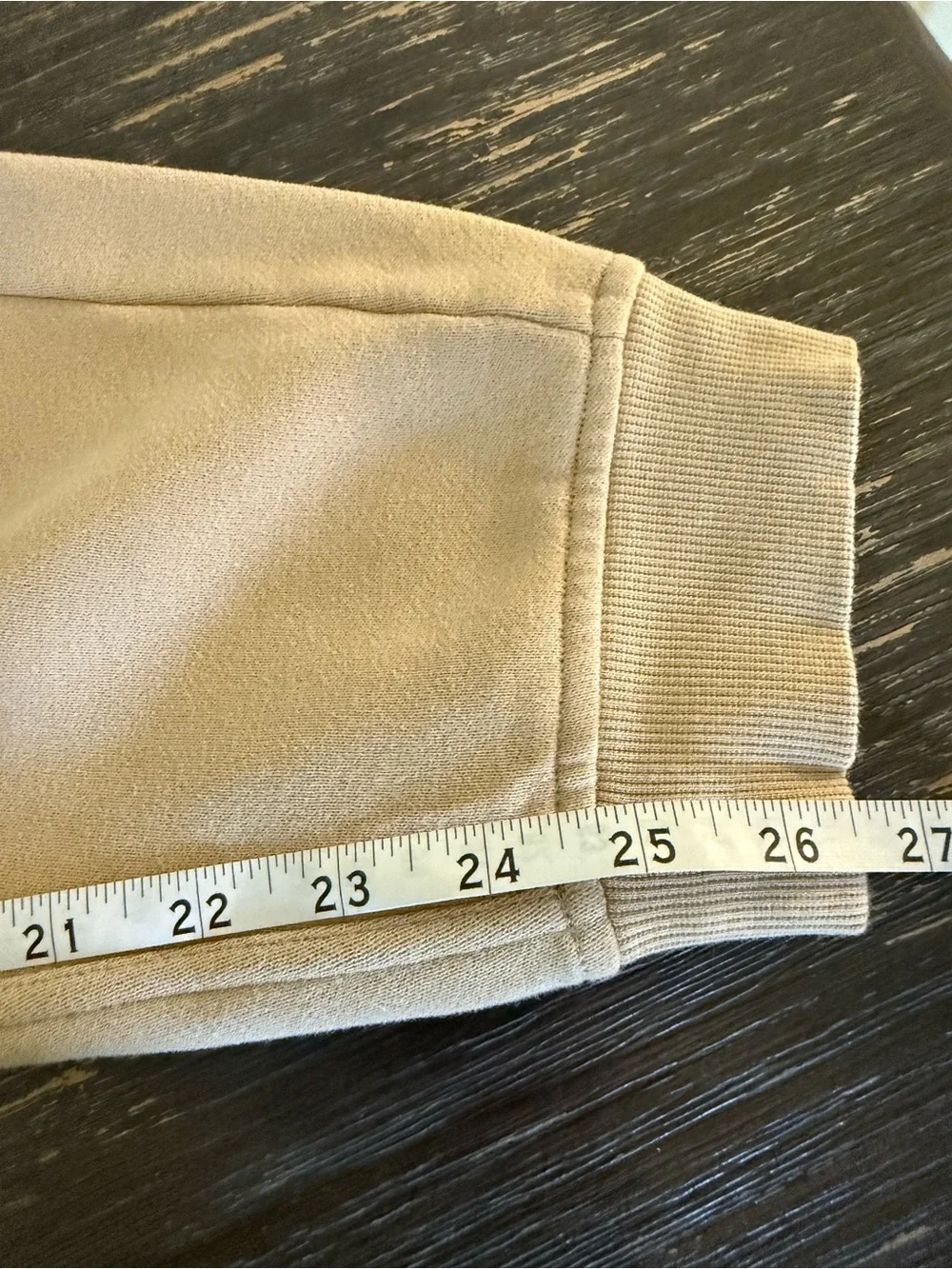 Lululemon High Rise Scuba Joggers Sweatpants Khaki Trench Pockets Size 10 Women